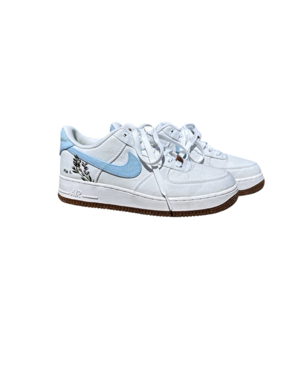 Nike Air Force 1 '07 SE Indigo Women's CZ0269-100 Sneakers Flower Size 8